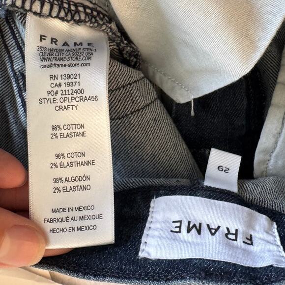 FRAME Le Crop Palazzo Jeans in Crafty Size 29 - Picture 5 of 5